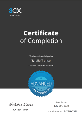 3CX Certification Thumbnail